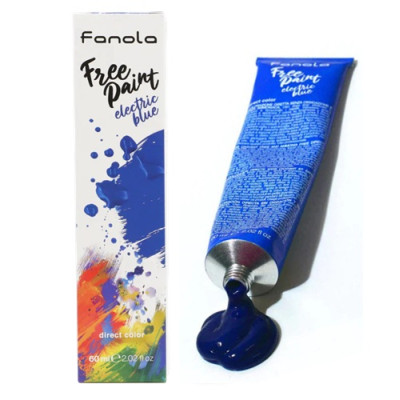 Fanola Free Paint Direct Colour Electric Blue 60ml 